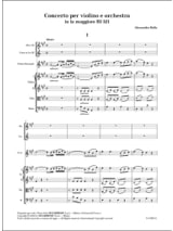 Concerto pour Violon, BI 521 - Alessandro Rolla - Partition